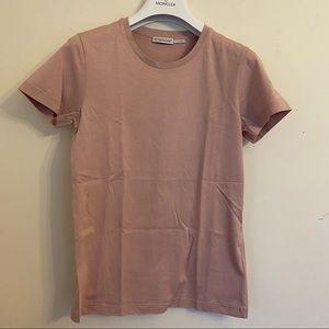 Moncler Pink Tshirt Girocollo New XS